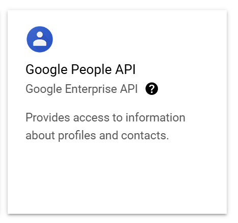 Google People Api