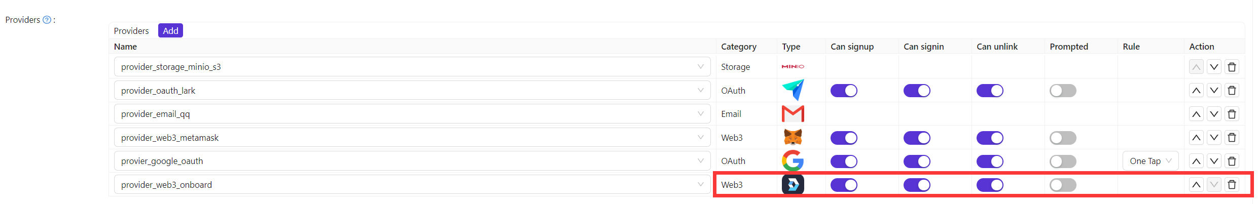 เพิ่มผู้ให้บริการ web3 ของ web3-onboard เข้าไปในแอปพลิเคชันของคุณ