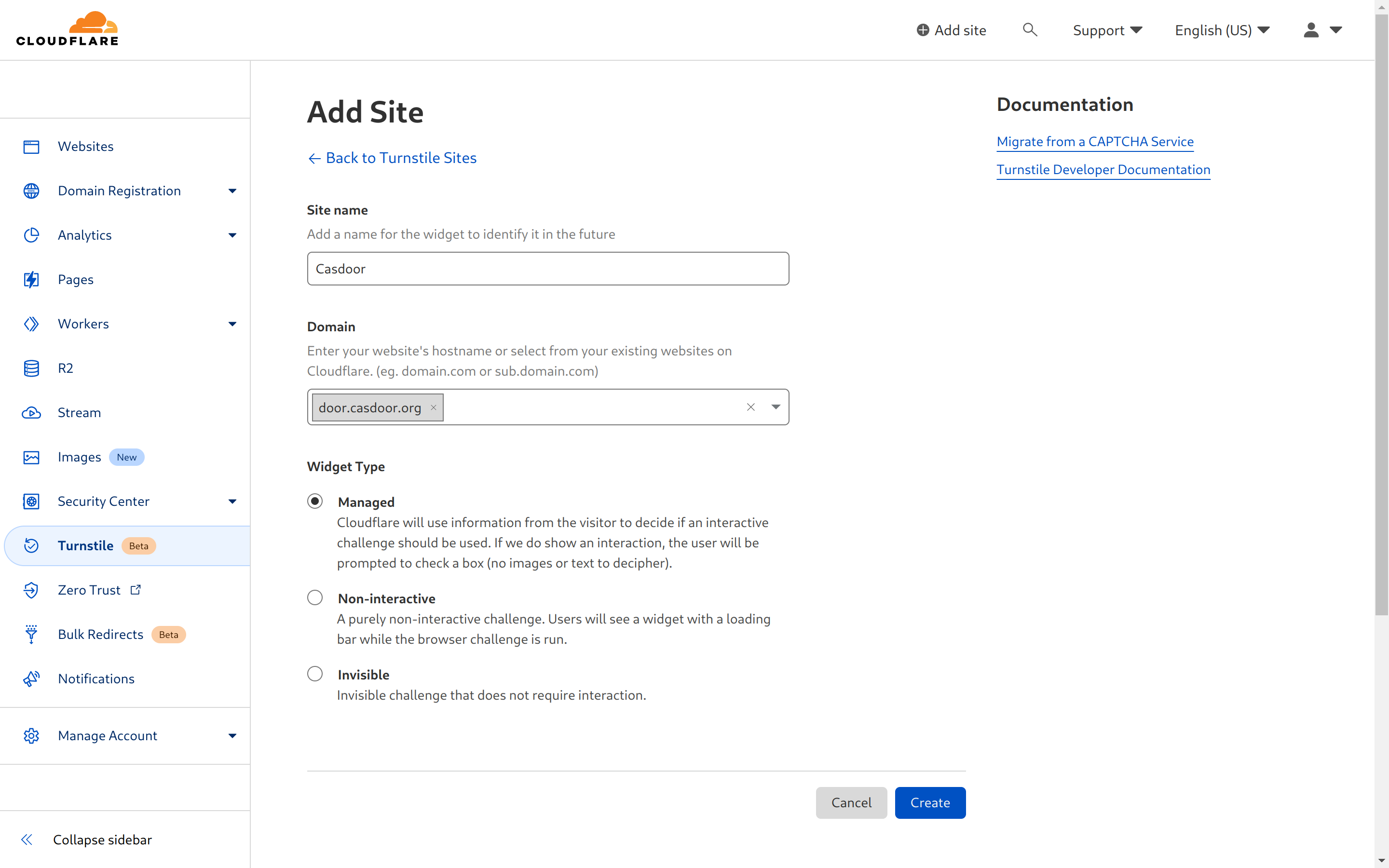 Cloudflare Turnstile预览