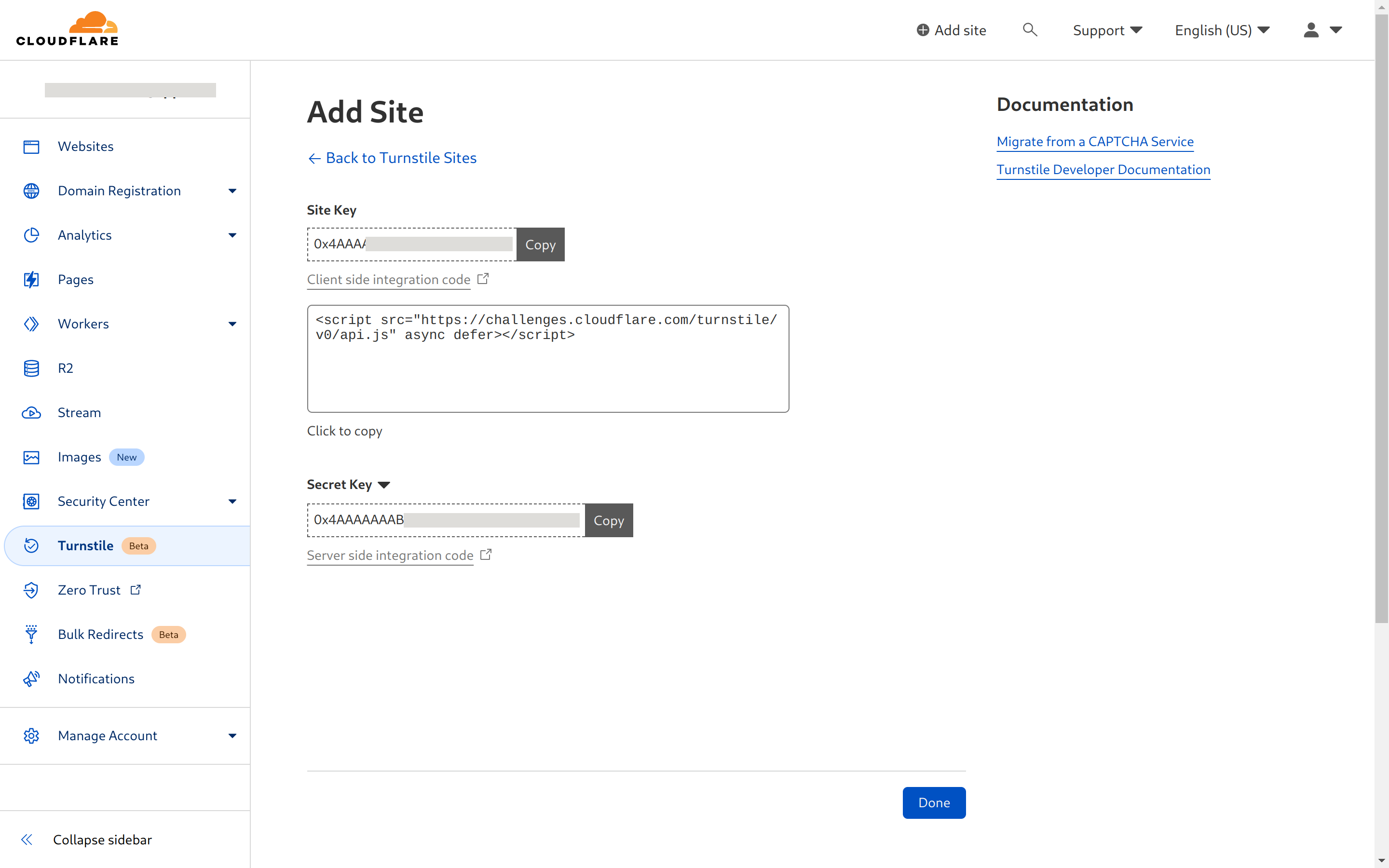 Cloudflare Turnstile预览